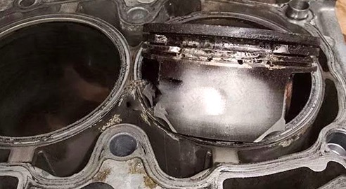 挖改鑽機機油進水